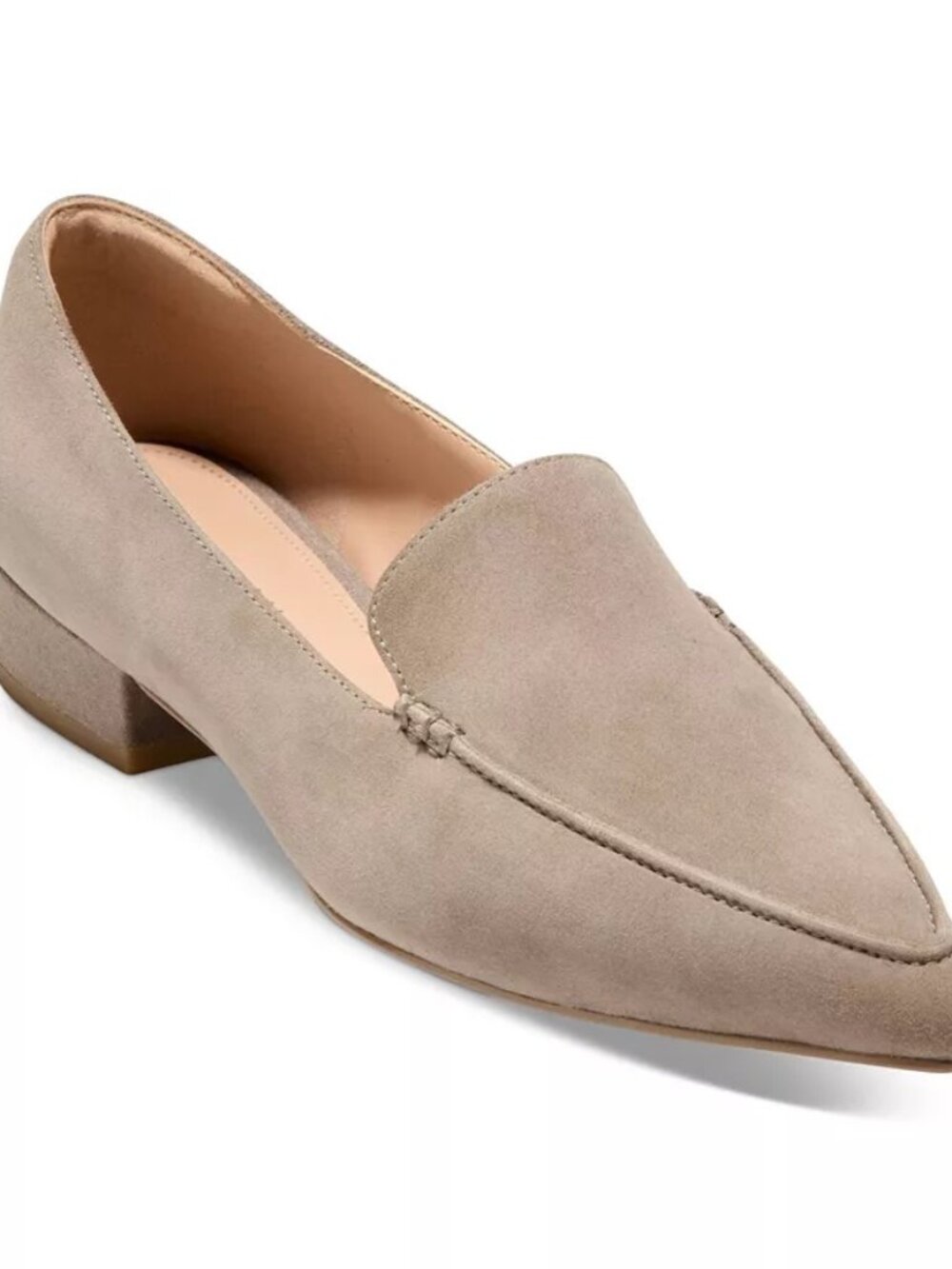 Cole Haan Valantina Pointed Toe Block Heel Loafers